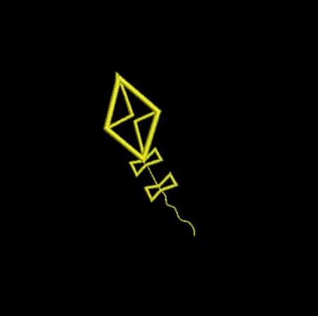 Matriz De Bordado Pipa Aplique Para Bordar. 