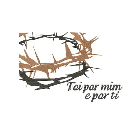 Matriz De Bordado Coroa Com Espinhos Para Bordar.