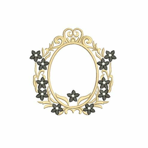 Matriz De Bordado Moldura com florzinhas para bordar Matriz De Bordado Moldura com Florzinhas para bordar.