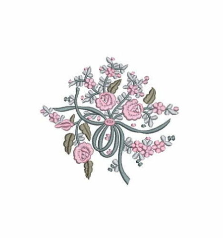 Matriz De Bordado Buque De Flores para bordar. Grátis