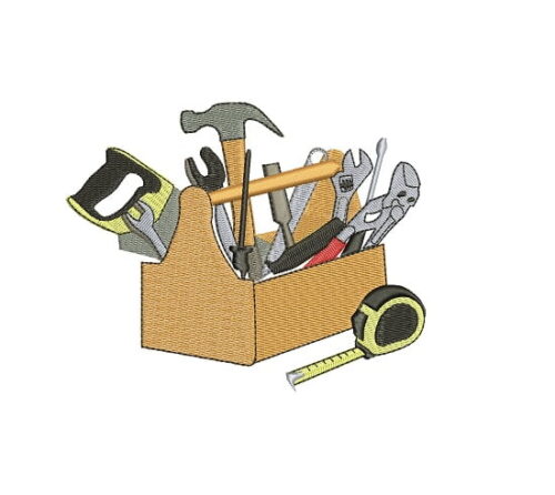 Matriz De Bordado Caixa de Ferramenta para bordar.