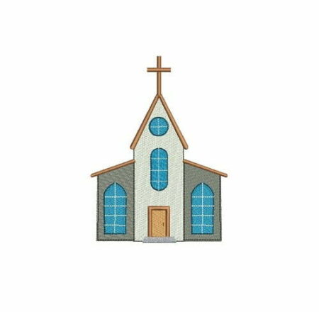 Matriz De Bordado Igreja para bordar. 2