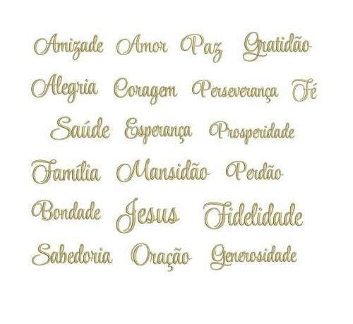 Matriz De Bordado Palavras Motivacionais para bordar.