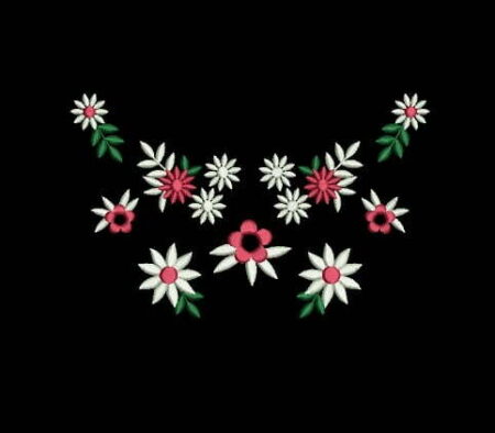 Matriz De Bordado Ramo de Flores Para Bordar.