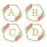 matriz-de-bordado-alfabeto-moldura-flores