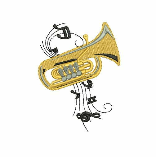 matriz de bordado - tuba-com-notas matriz-de-bordado-tuba-com-notas