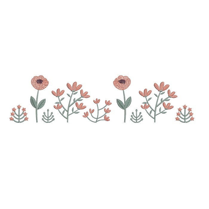 Matriz De Bordado Jardim de flores para bordar Matriz De Bordado Jardim de flores para bordar