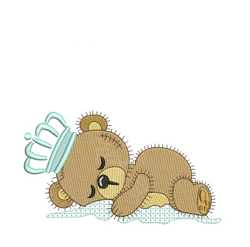 matriz-de-bordado-Ursinho-Rei-lencol1