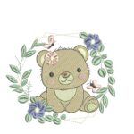 matriz-de-bordado-ursinha-moldura-flores