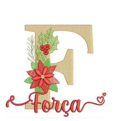 Matriz de Bordado Semaninha Palavras Motivacionais Natal - Imagem 6