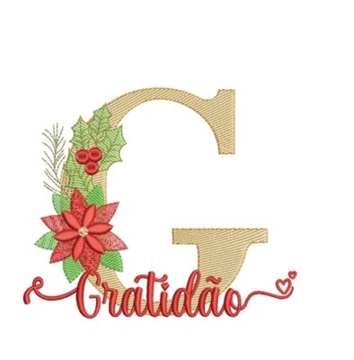 Matriz de Bordado Semaninha Palavras Motivacionais Natal - Imagem 7