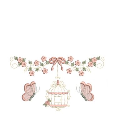 Matrizes de Bordados Florzinhas Borboletas - Imagem 4