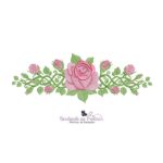 matriz de bordado arranjo de flores para bordar