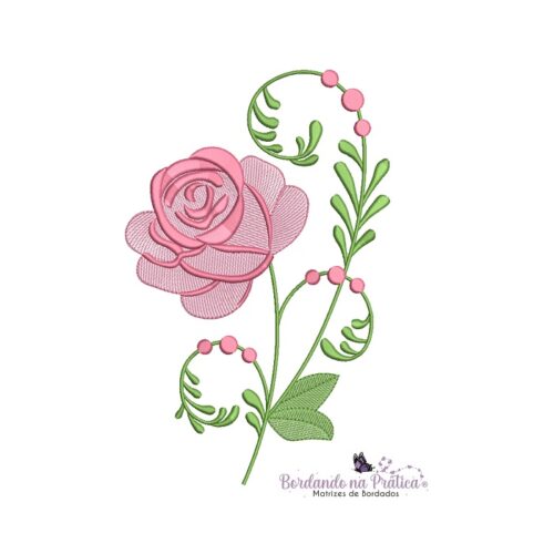 matriz de bordado arranjo de flores para bordar