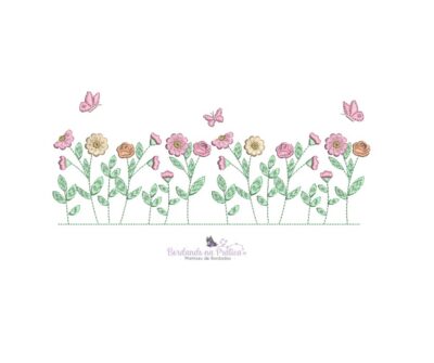 Matriz De Bordado - Coleção Borboletas Flores - Imagem 4