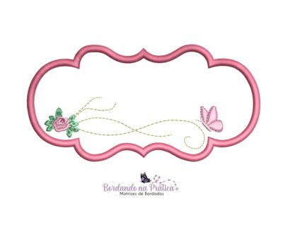 matriz de bordado 1 tag florzinha e borboleta para bordar