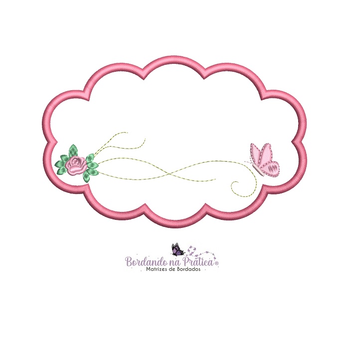 matriz de bordado 3 tag florzinha e borboleta para bordar