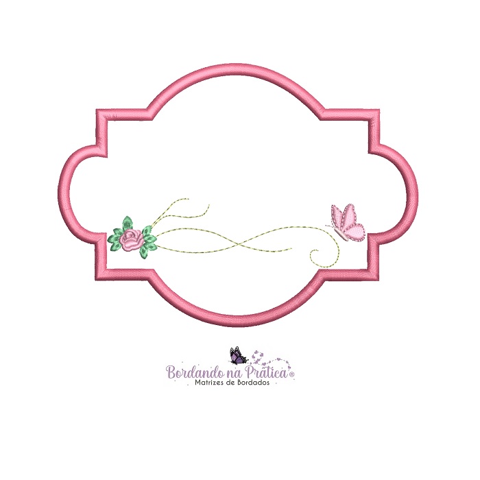 matriz de bordado 4 tag florzinha e borboleta para bordar MATRIZES LINDAS