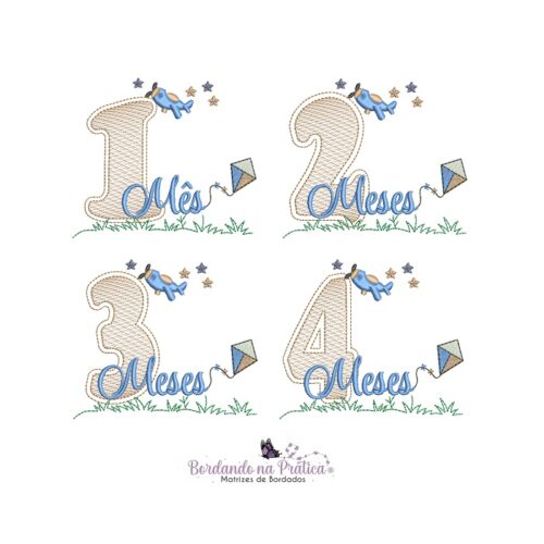 matriz de bordado Coleção MêsVersario Hora de brincar para bordar BP