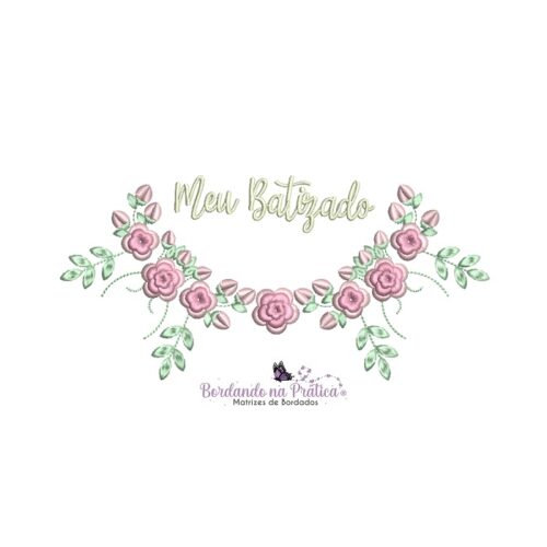 matriz de bordado meu batizado para bordar BP