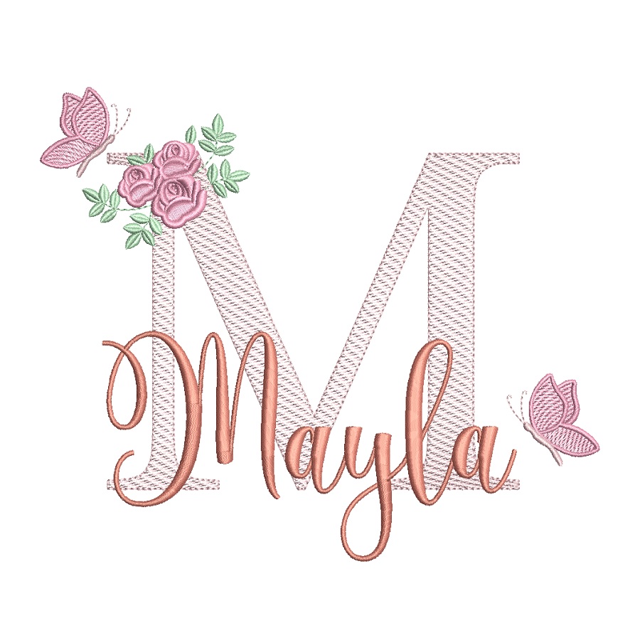 Matriz de bordado nome Mayla para bordar Matriz de bordado nome Mayla para bordar