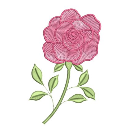 matriz de bordado Flor Rosa Para bordar Rosas