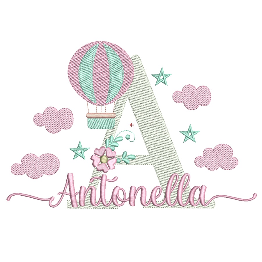 Matriz de Bordado Nome Antonella para bordar Matriz de Bordado Nome Antonella para bordar