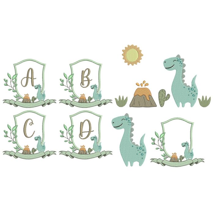 Matriz de bordado Coleção Dinosauro para bordar Matriz de bordado Coleção Dinosauro para bordar