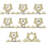 Matriz de Bordado Coleção Molduras Arabesco para Toalhas para bordar