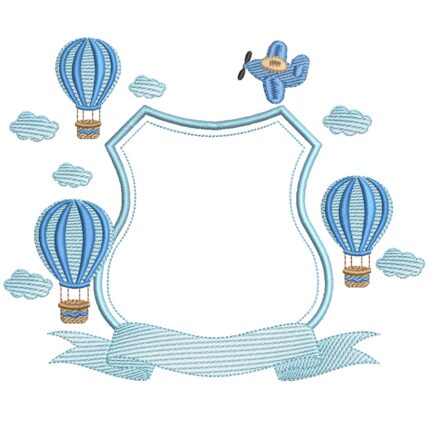 Matriz de Bordado Brasão Balão para bordar