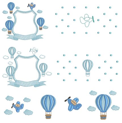 Matriz de Bordado Coleção Balão para bordar