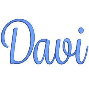Matriz de Bordado Nome Davi para bordar