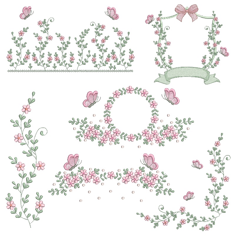 Matriz de bordado Coleção Folhas para bordar Matriz de bordado Coleção Folhas para bordar