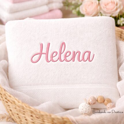 Matriz de bordado nome Helena para bordar bordando na pratica