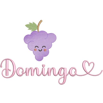 matriz de bordado Uva domingo para bordar