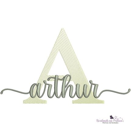 matriz de bordado nome Arthur