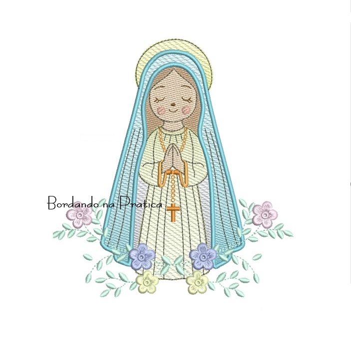 matriz de bordado Nossa Senhora de Fátima BP matriz de bordado Nossa Senhora de Fátima BP