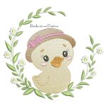 matriz de bordado Patinha na Moldura para bordar BP