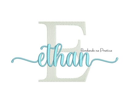 Matriz de bordado nome ethan para bordar