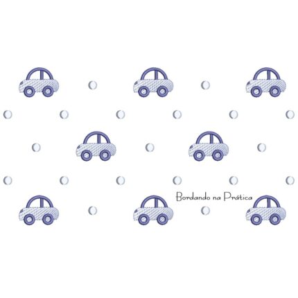 Matriz de Bordado - Poá com Carrinho