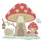 Matriz de Bordado Casa Cogumelos