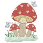 Matriz de Bordado Cogumelos