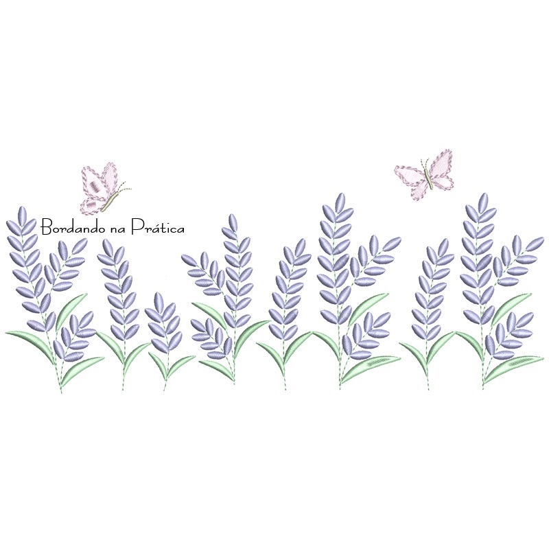 Matriz de Bordado Jardim Lavanda Matriz de Bordado Jardim Lavanda