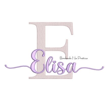 Matriz De Bordado Nome Elisa para bordar.