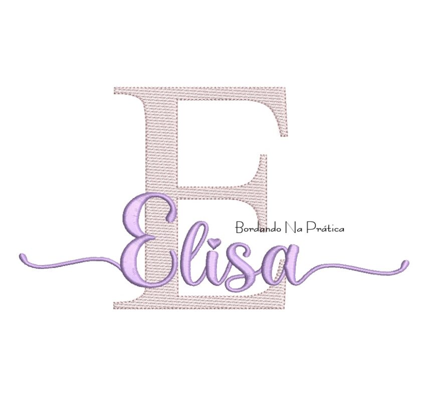 Matriz De Bordado Nome Elisa para bordar.
