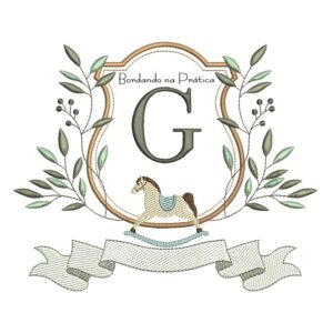 Matriz de Bordado - Alfabeto Cavalinho Letra G