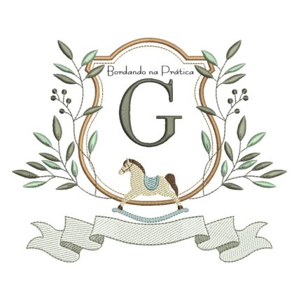 Matriz de Bordado - Alfabeto Cavalinho Letra G