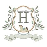 Matriz de Bordado - Alfabeto Cavalinho Letra H