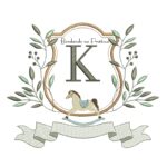 Matriz de Bordado - Alfabeto Cavalinho Letra K