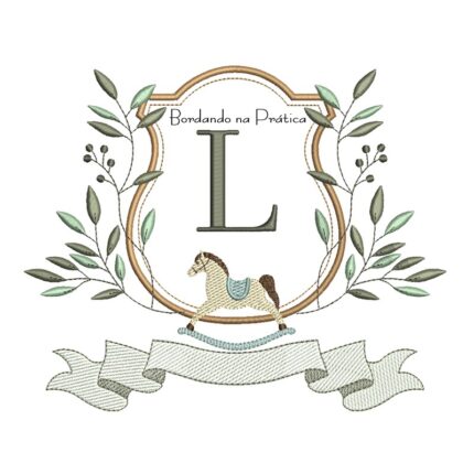 Matriz de Bordado - Alfabeto Cavalinho Letra L